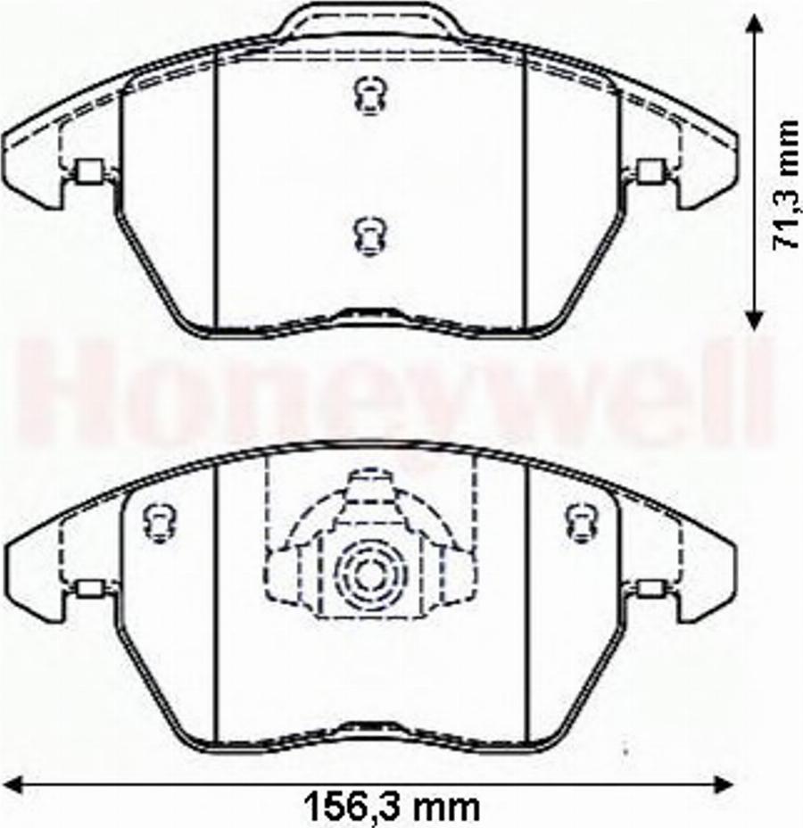 BENDIX 573134B - Kit de plaquettes de frein, frein à disque cwaw.fr