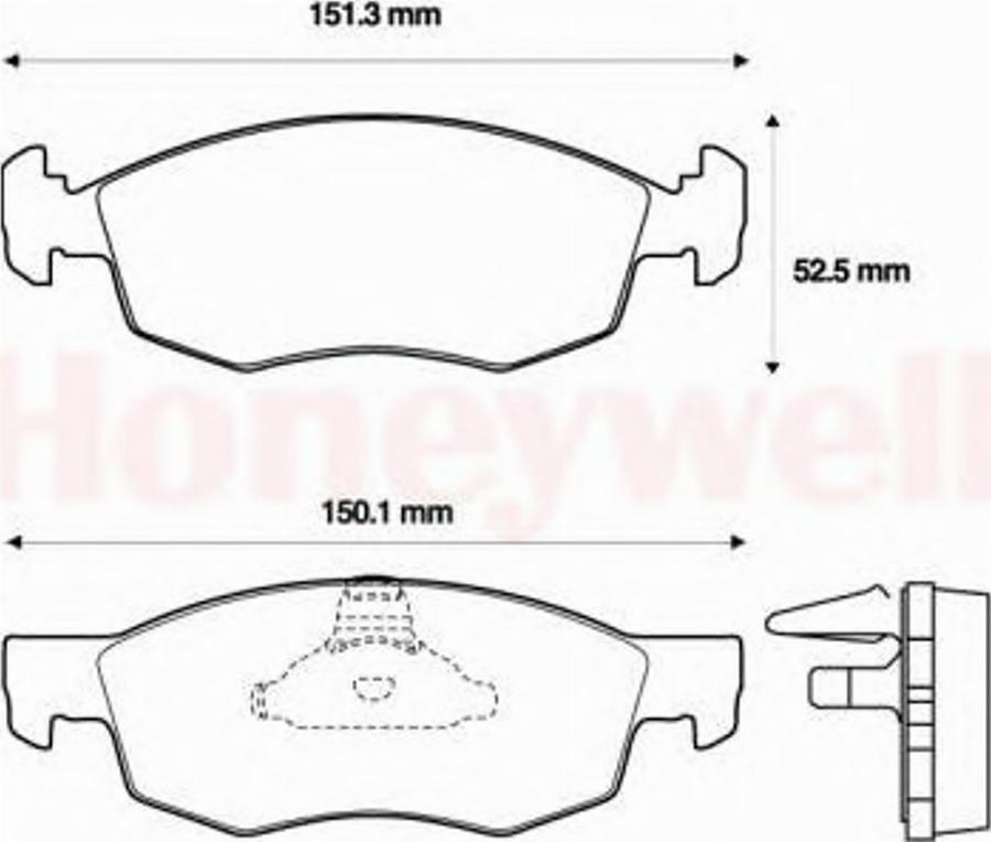 BENDIX 573130B - Kit de plaquettes de frein, frein à disque cwaw.fr