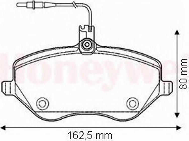 BENDIX 573131B - Kit de plaquettes de frein, frein à disque cwaw.fr