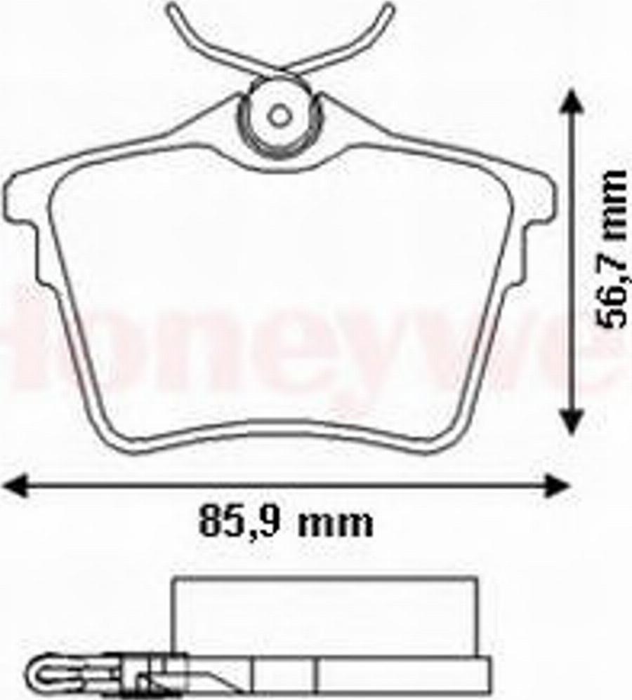 BENDIX 573133B - Kit de plaquettes de frein, frein à disque cwaw.fr