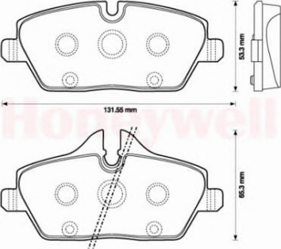 BENDIX 573137X - Kit de plaquettes de frein, frein à disque cwaw.fr