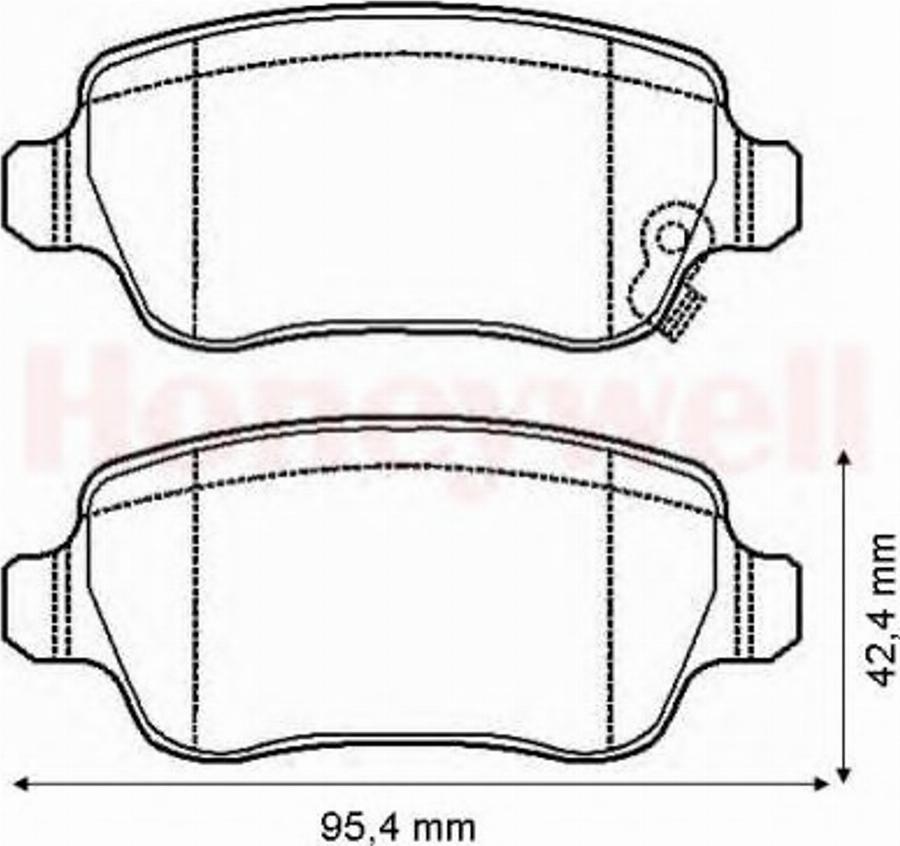 BENDIX 573122B - Kit de plaquettes de frein, frein à disque cwaw.fr