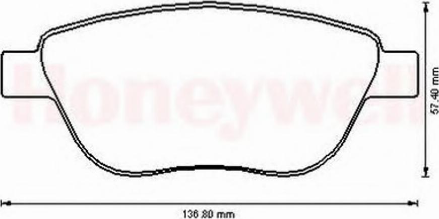 BENDIX 573171B - Kit de plaquettes de frein, frein à disque cwaw.fr