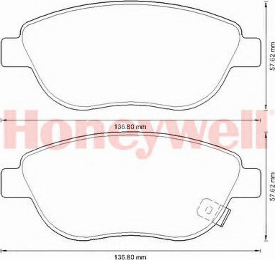 BENDIX 573308B - Kit de plaquettes de frein, frein à disque cwaw.fr