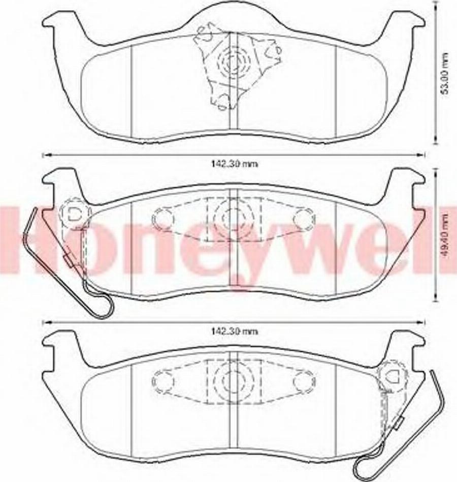 BENDIX 573319B - Kit de plaquettes de frein, frein à disque cwaw.fr