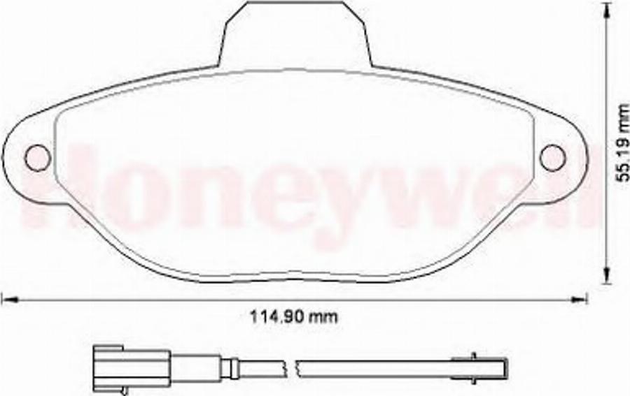 BENDIX 573267B - Kit de plaquettes de frein, frein à disque cwaw.fr