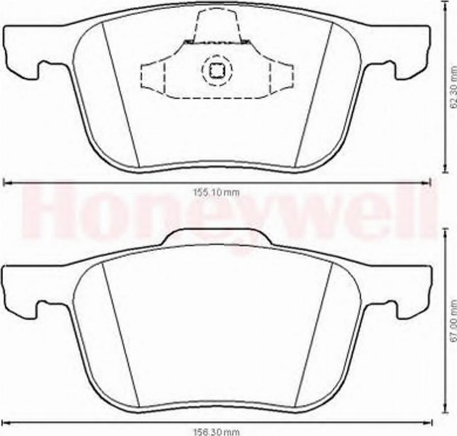 BENDIX 573209B - Kit de plaquettes de frein, frein à disque cwaw.fr