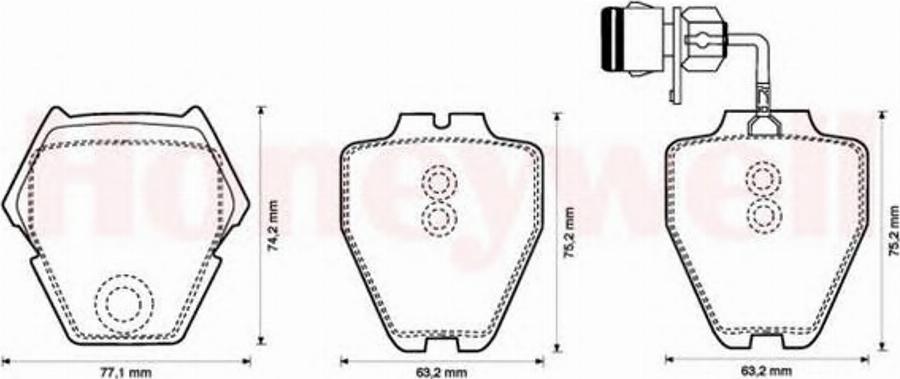 BENDIX 573208B - Kit de plaquettes de frein, frein à disque cwaw.fr