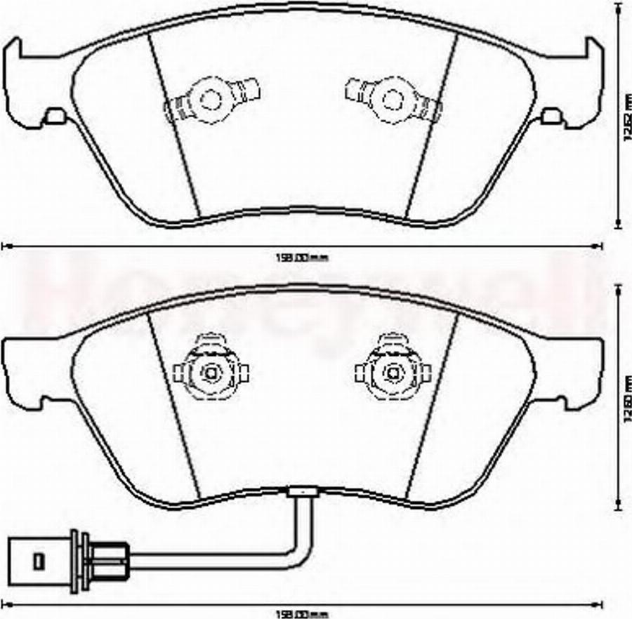 BENDIX 573207B - Kit de plaquettes de frein, frein à disque cwaw.fr