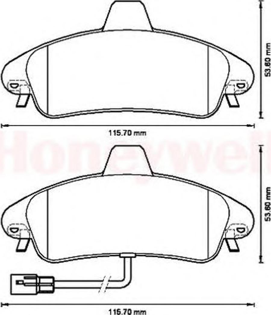 BENDIX 573214B - Kit de plaquettes de frein, frein à disque cwaw.fr