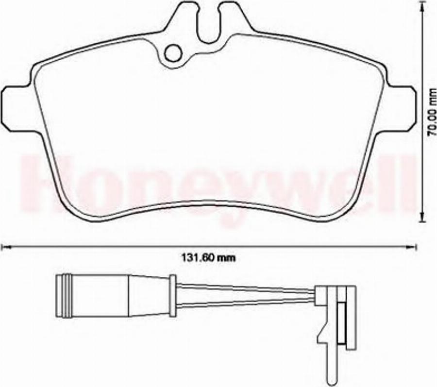 BENDIX 573230B - Kit de plaquettes de frein, frein à disque cwaw.fr