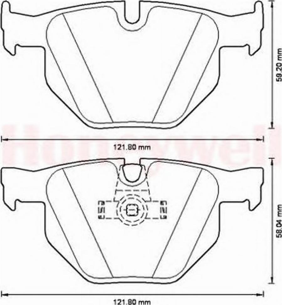 BENDIX 573224B - Kit de plaquettes de frein, frein à disque cwaw.fr