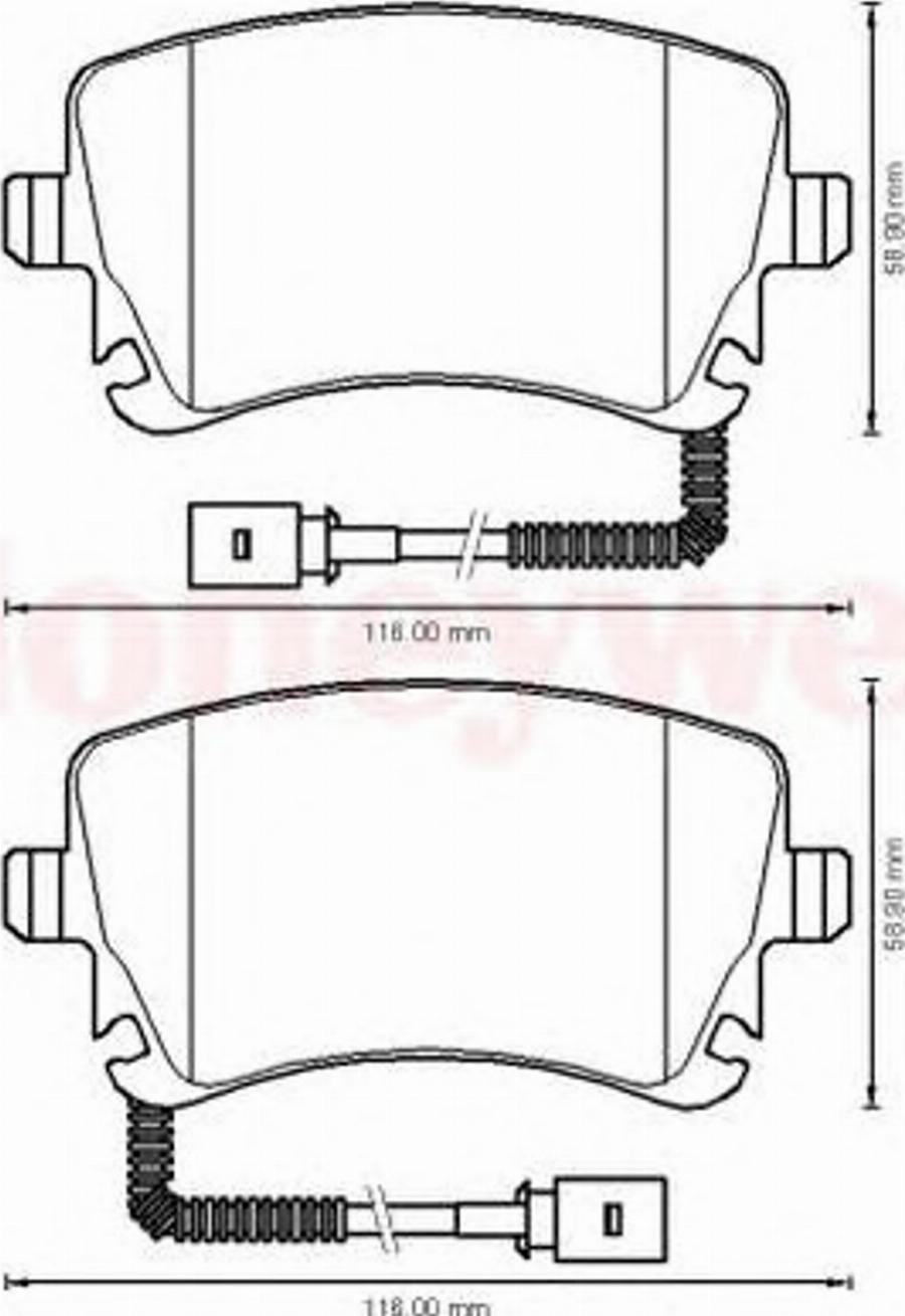 BENDIX 573225B - Kit de plaquettes de frein, frein à disque cwaw.fr