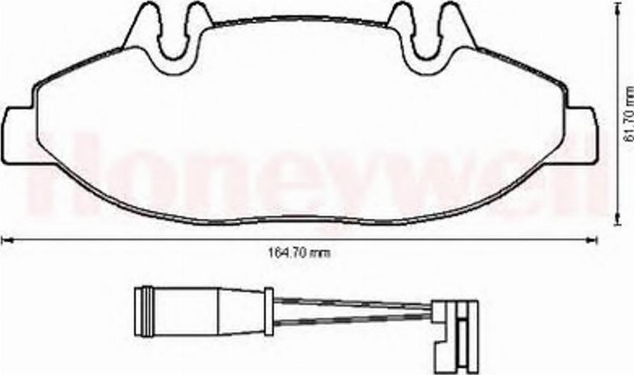 BENDIX 573221B - Kit de plaquettes de frein, frein à disque cwaw.fr