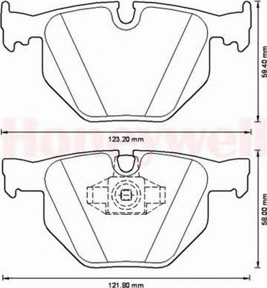 BENDIX 573228B - Kit de plaquettes de frein, frein à disque cwaw.fr