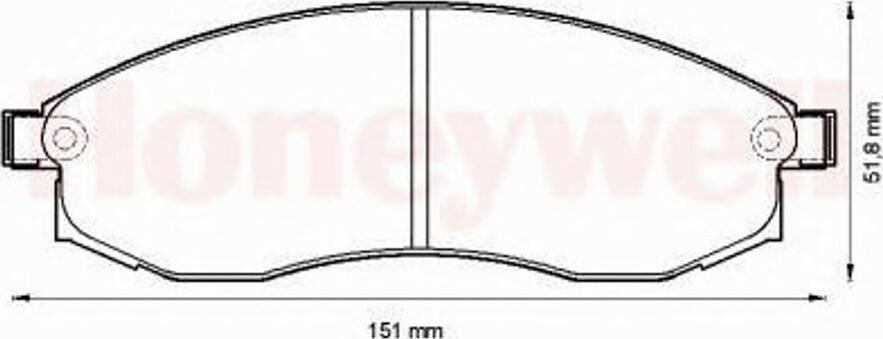 BENDIX 572495B - Kit de plaquettes de frein, frein à disque cwaw.fr