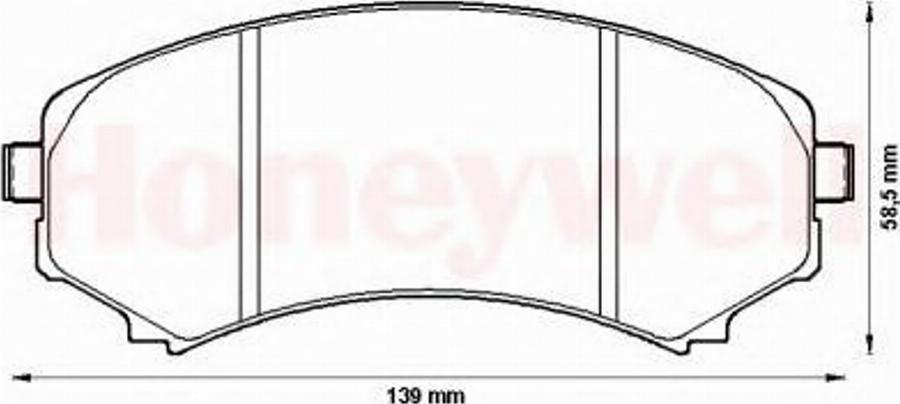 BENDIX 572497B - Kit de plaquettes de frein, frein à disque cwaw.fr