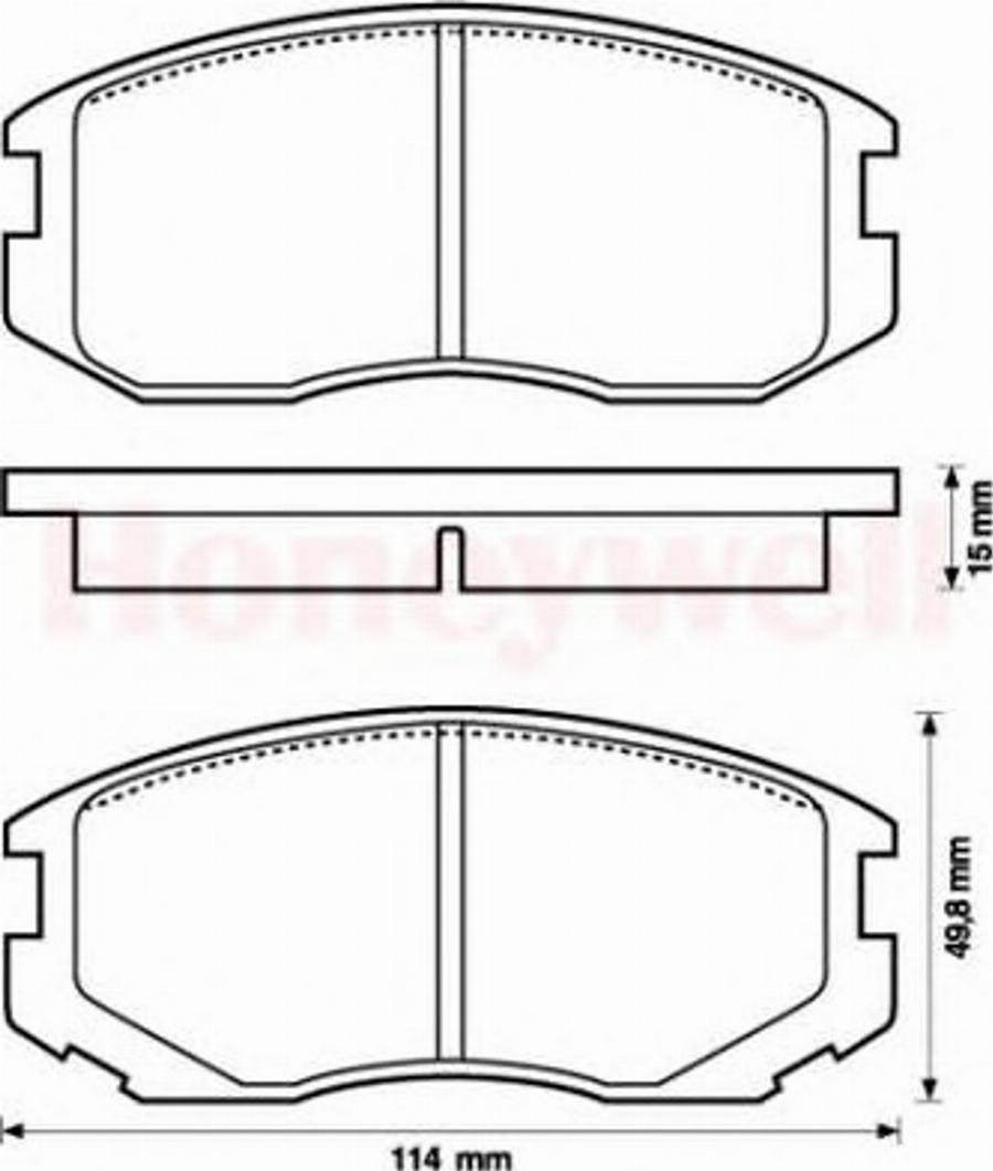 BENDIX 572441B - Kit de plaquettes de frein, frein à disque cwaw.fr