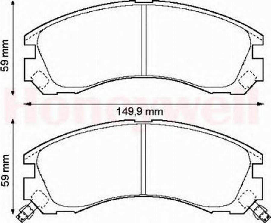 BENDIX 572447B - Kit de plaquettes de frein, frein à disque cwaw.fr