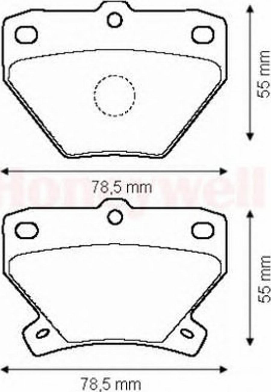 BENDIX 572450B - Kit de plaquettes de frein, frein à disque cwaw.fr