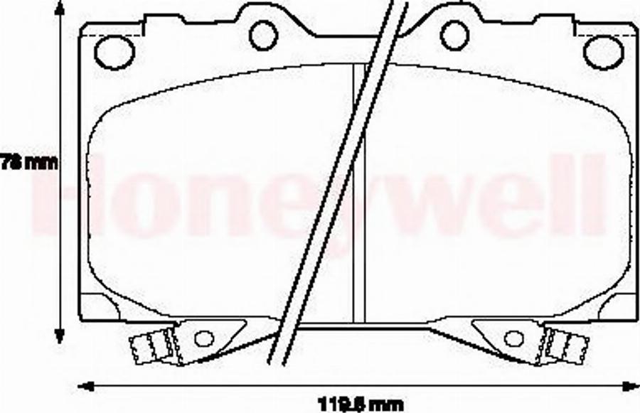 BENDIX 572451B - Kit de plaquettes de frein, frein à disque cwaw.fr