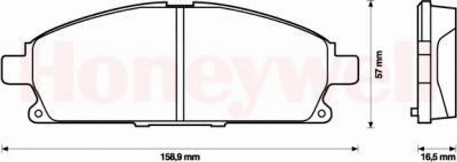 BENDIX 572466B - Kit de plaquettes de frein, frein à disque cwaw.fr