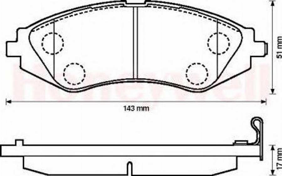 BENDIX 572408B - Kit de plaquettes de frein, frein à disque cwaw.fr