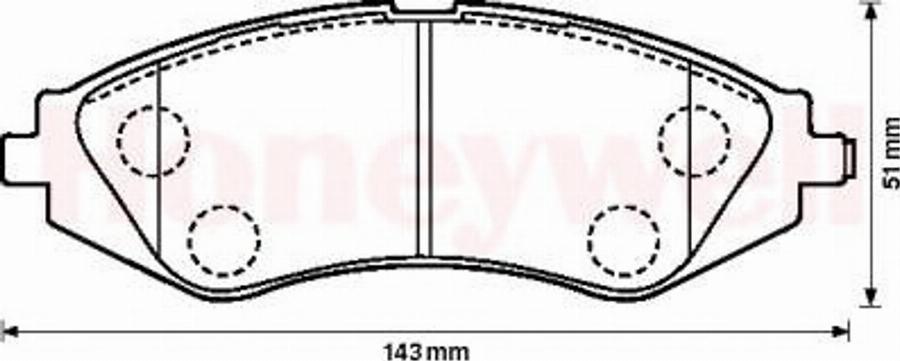 BENDIX 572403B - Kit de plaquettes de frein, frein à disque cwaw.fr