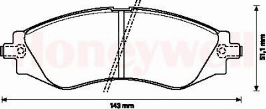 BENDIX 572407B - Kit de plaquettes de frein, frein à disque cwaw.fr