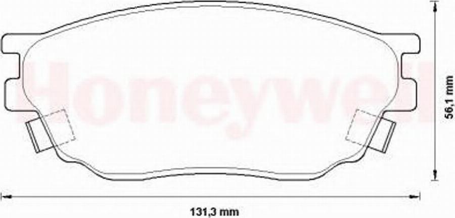 BENDIX 572489B - Kit de plaquettes de frein, frein à disque cwaw.fr