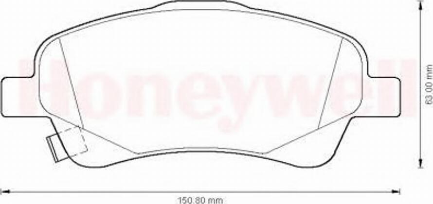 BENDIX 572485B - Kit de plaquettes de frein, frein à disque cwaw.fr