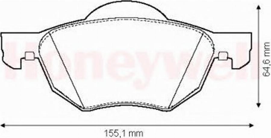 BENDIX 572480B - Kit de plaquettes de frein, frein à disque cwaw.fr