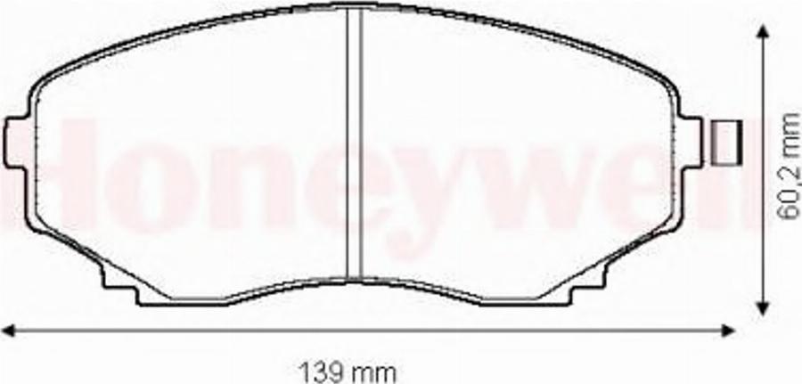 BENDIX 572435 B - Kit de plaquettes de frein, frein à disque cwaw.fr