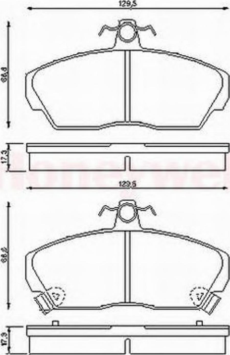 BENDIX 572430B - Kit de plaquettes de frein, frein à disque cwaw.fr