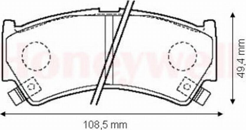 BENDIX 572433 B - Kit de plaquettes de frein, frein à disque cwaw.fr