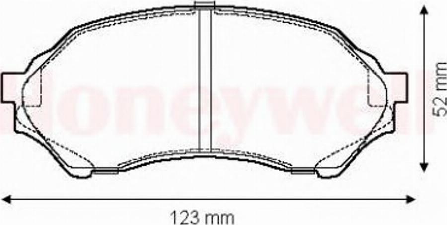 BENDIX 572437 B - Kit de plaquettes de frein, frein à disque cwaw.fr