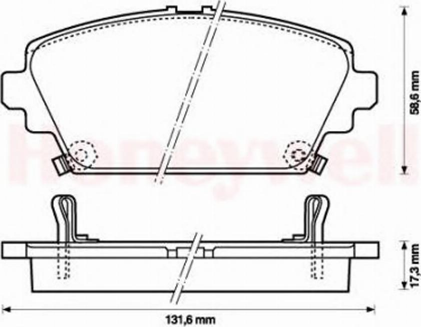 BENDIX 572429B - Kit de plaquettes de frein, frein à disque cwaw.fr