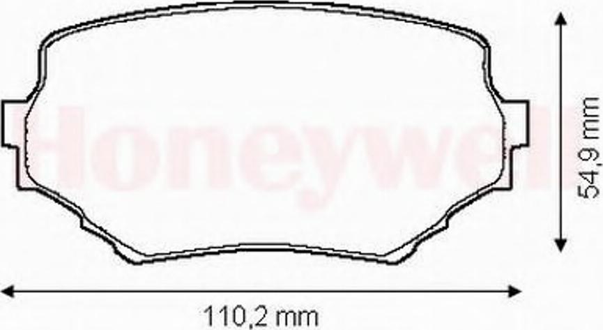 BENDIX 572420B - Kit de plaquettes de frein, frein à disque cwaw.fr