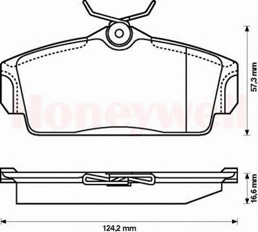 BENDIX 572422B - Kit de plaquettes de frein, frein à disque cwaw.fr