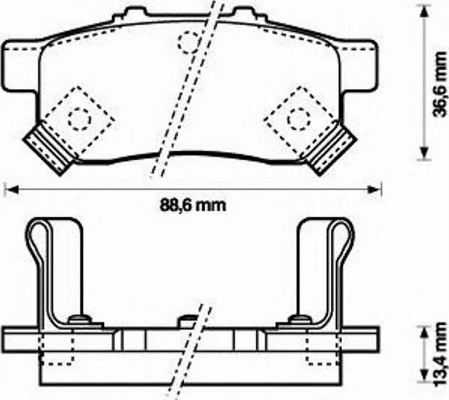 BENDIX 572473B - Kit de plaquettes de frein, frein à disque cwaw.fr