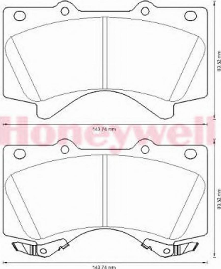 BENDIX 572599B - Kit de plaquettes de frein, frein à disque cwaw.fr