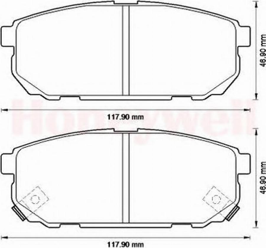 BENDIX 572549B - Kit de plaquettes de frein, frein à disque cwaw.fr