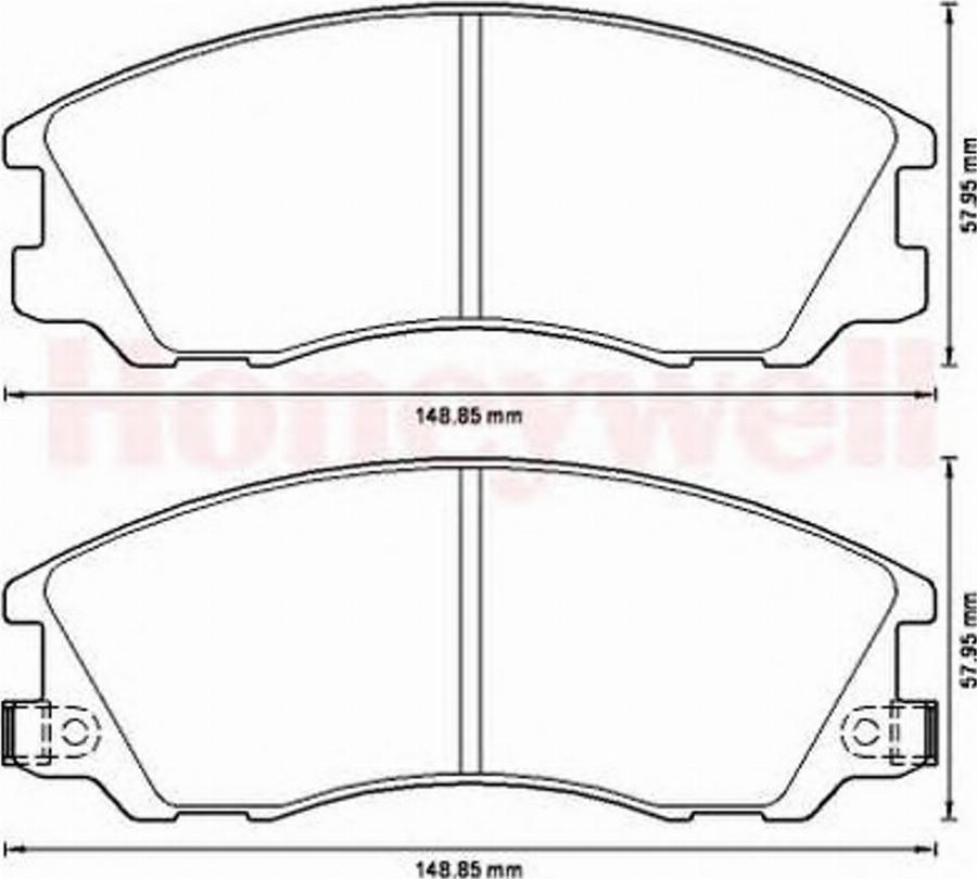 BENDIX 572540B - Kit de plaquettes de frein, frein à disque cwaw.fr