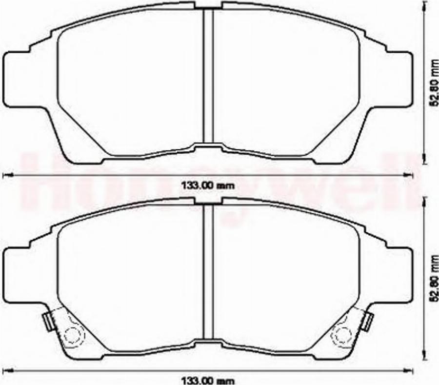 BENDIX 572543B - Kit de plaquettes de frein, frein à disque cwaw.fr