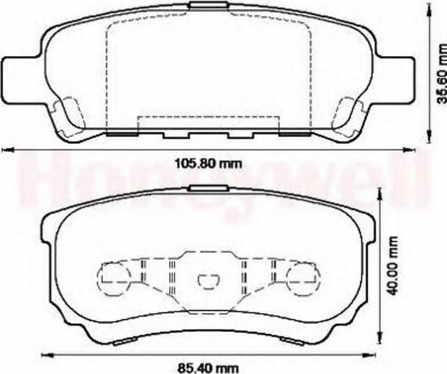 BENDIX 572547B - Kit de plaquettes de frein, frein à disque cwaw.fr