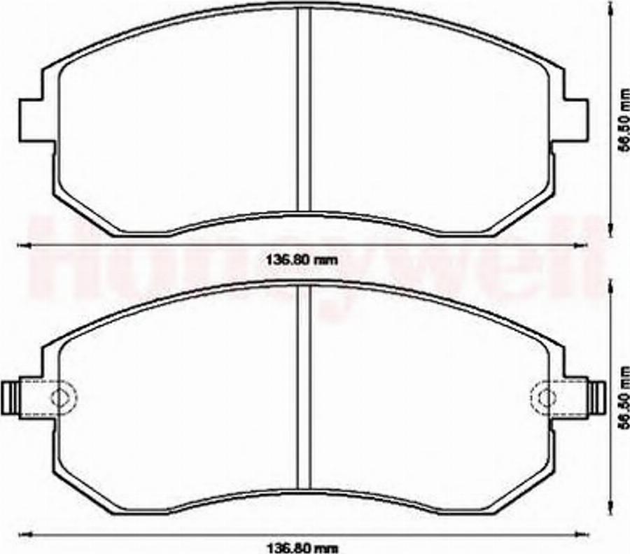 BENDIX 572550B - Kit de plaquettes de frein, frein à disque cwaw.fr