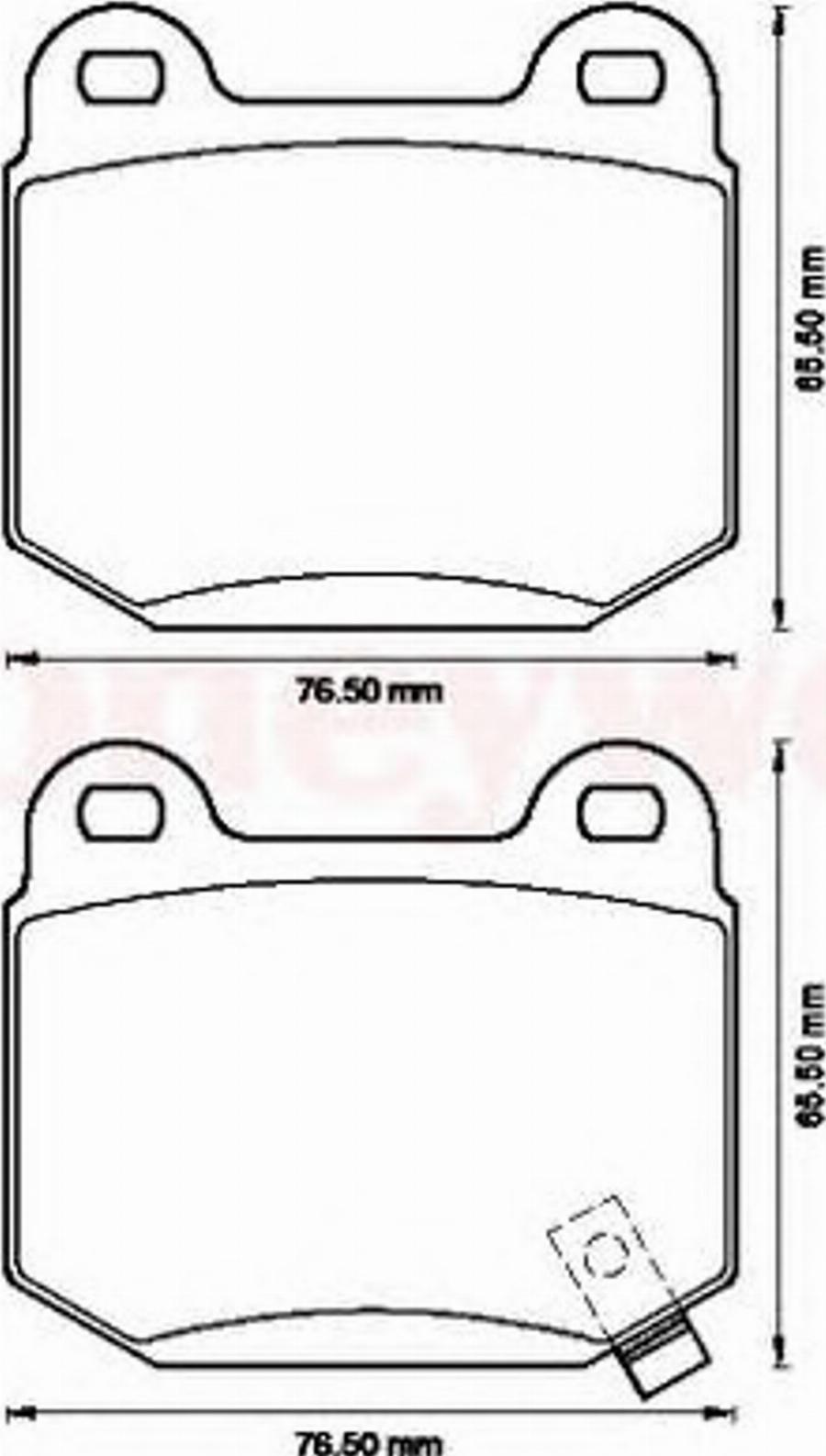 BENDIX 572558B - Kit de plaquettes de frein, frein à disque cwaw.fr