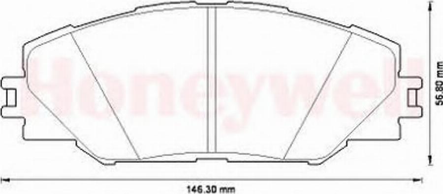 BENDIX 572569B - Kit de plaquettes de frein, frein à disque cwaw.fr