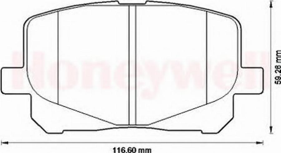 BENDIX 572563B - Kit de plaquettes de frein, frein à disque cwaw.fr