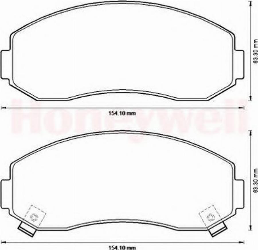 BENDIX 572567B - Kit de plaquettes de frein, frein à disque cwaw.fr